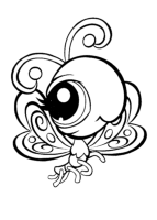 Een kleurplaat van  littlest pet shop